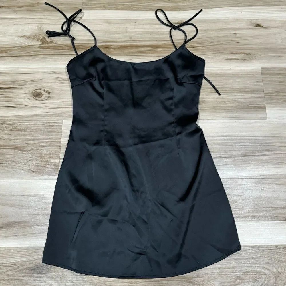 Nasty Gal Black Tie Strap Mini Dress Women’s 2